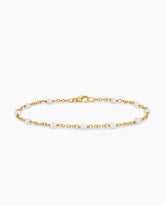 Pearl Classics Station Bracelet in 18K Yellow Gold, 3.5mm